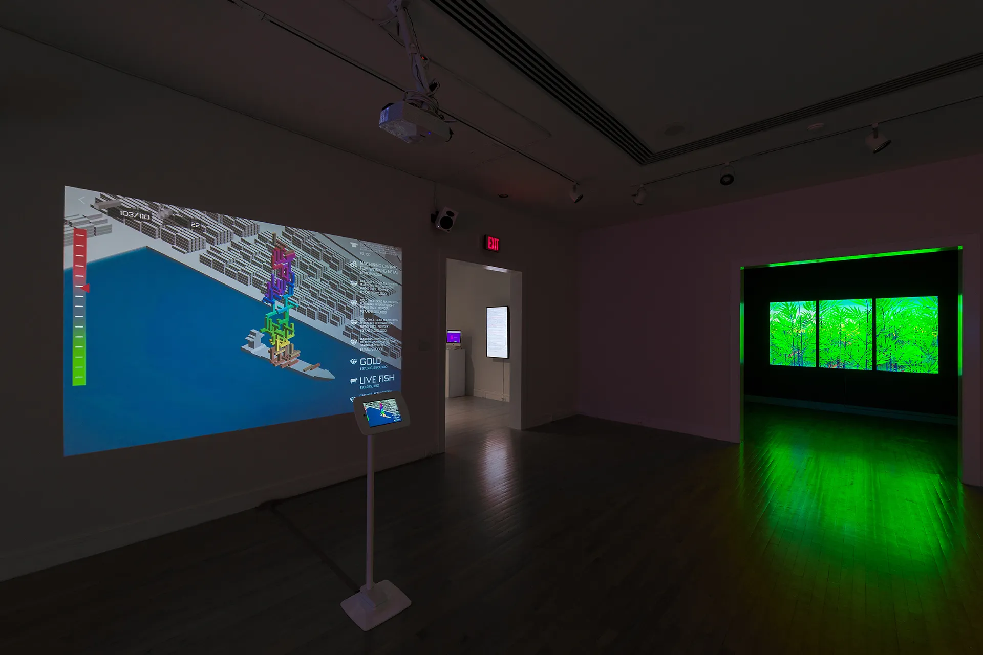 Joelle Dietrick and Owen Mundy. The Speed of Thinking. 2019. Exhibition installation at Van Every Galleries, Davidson College, NC. https://joelledietrick.com/site/the-speed-of-thinking