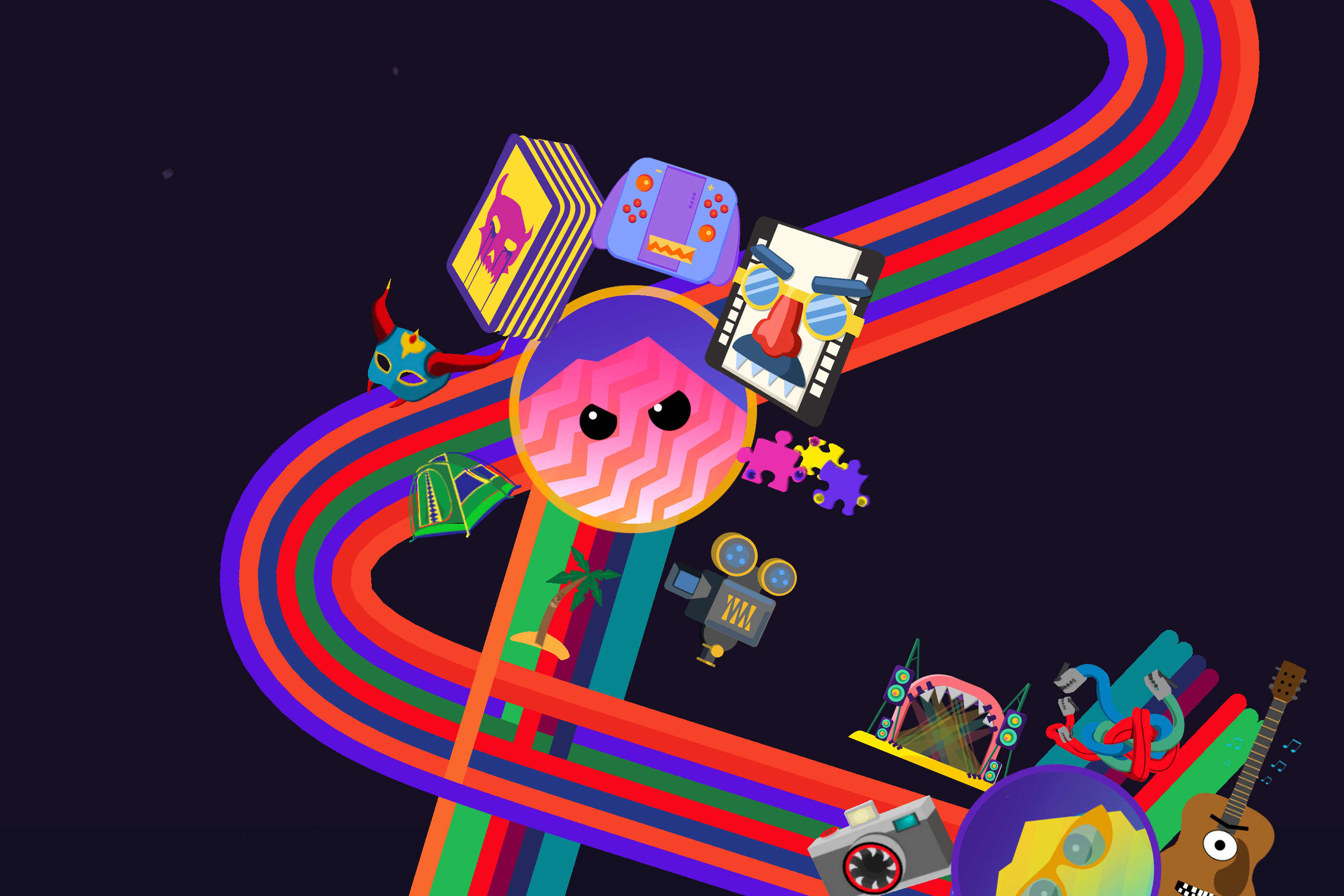 Visualization of game data from Tally Saves the Internet